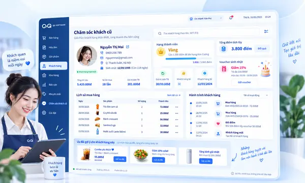 Minh họa chăm sóc khách hàng · dữ liệu giả lập