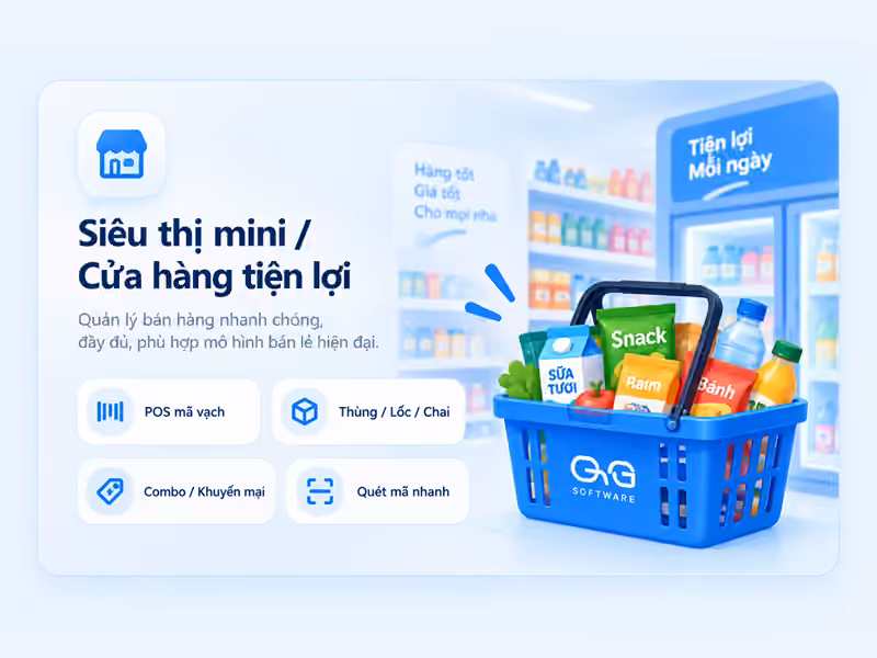 Giải pháp siêu thị mini QG Software