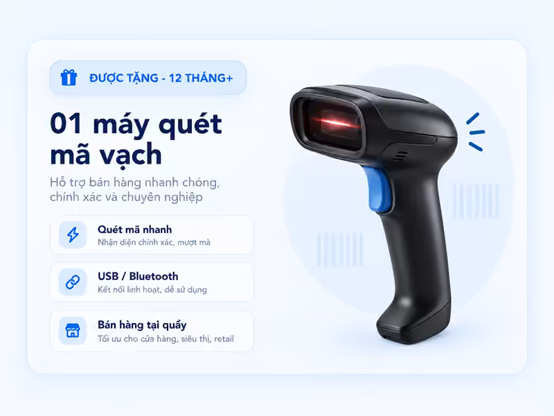 Máy quét mã vạch minh họa